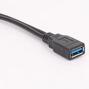 USB 3.0 Kvinde Til Mand USB 3.0 + USB 2.0-Enhanced Power Supply Data Extension Kabel-High Speed Transmission forlængerkabel