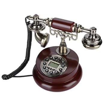 Telefon dial Vintage Fastnet Telefon Desktop Ringer Hjem Kontor vintage retro Husstand Fastnet Telefonen Ringe Telefon Skridsikker Base