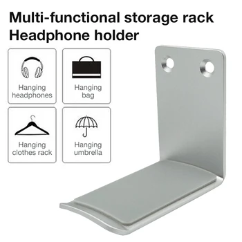 Hovedtelefon Stå Bøjle Opbevaring Holder Headsettet Holder Aluminium Hovedtelefon-Holder Med Stærk Tape Til Hovedtelefoner