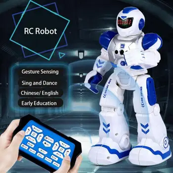 Intelligent RC Robot handle Smart Robot Toy Infra-red Dancing Sender Robot Legetøj Sang Optagelse Kontrol Giver Gestu D4M7