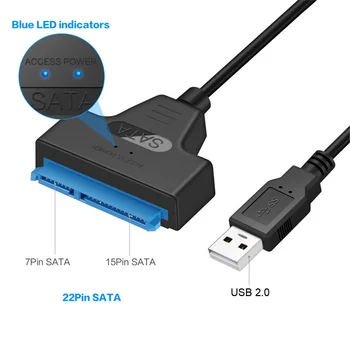 USB-SATA-3 Kabel Sata Til USB 3.0 Adapter OP Til 6 Gbps Støtte 2,5 