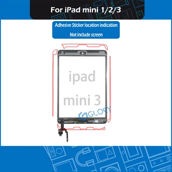 Selvklæbende Strimmel Klistermærke Papir Tape Til iPad mini 1 2 3 A1432 A1454 A1455 A1489 A1490 A1599 A1600 Touch Screen Glas