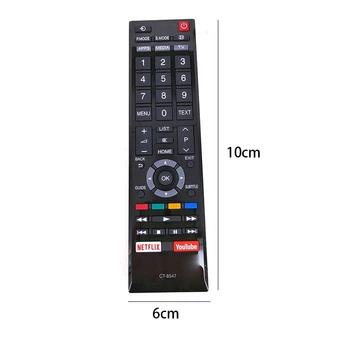 CT-8547 Fjernbetjening til Toshiba LED TV 49L5865 49L5865EV 49L5865EA Fjernbetjening