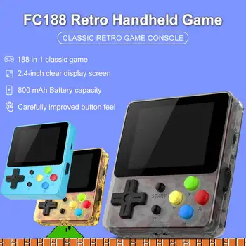 Retro Håndholdte spillemaskine Portable Game Controller Til FC188 2,4 Inches Spillekonsoller Spil Tilbehør Ideelle Gave