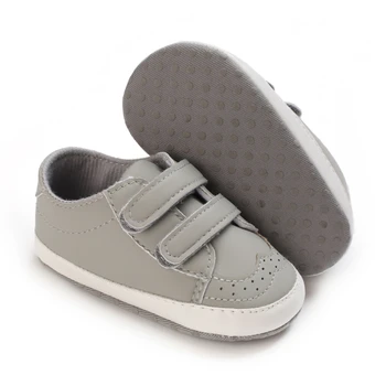 Stavre Baby PU sko Classic Sport Sneakers Spædbarn Baby Drenge Piger solid farve Først Vandrere bløde sloe Anti-glide Sko