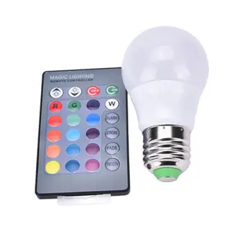E27 RGB LED Pære Lys 3W/5W/10W RGB Lampe Foranderligt Farverige RGB-LED-Lampe