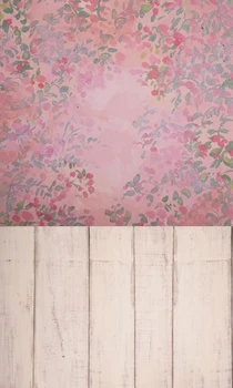 Traditionelle Studio Baggrund Maleri Rustikke Blomster Fotografering Polyester Tøj Tilbage Drops Baby Barn Portræt Stand Baggrunde