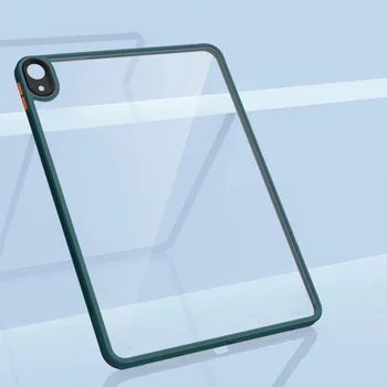 Falder bevis læder etui iPad air4 10.9 beskyttende cover gennemsigtig akryl 12.9 ultra tynd pro11 faldsikring bunden shell