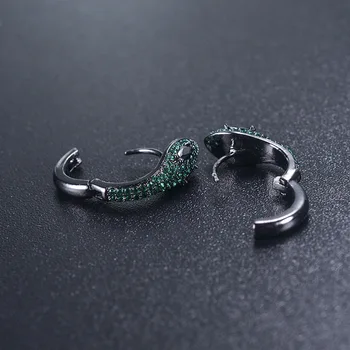 2021 Hot Salg Fine smykker 3 Farver personlighed øreringe engros Krystal fra Østrigske Zircon snake-formet små øreringe