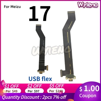 Wyieno For Meizu 17 USB-Dock Oplader Port-Stik Type C Oplader Flex-Kabel Slut Bånd yrelsen