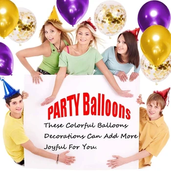 36pcs 10 tommer lilla Guld Ballon Arch Kit metal ballon sæt fødselsdag part indretning voksne børn, baby shower, bryllup forsyninger
